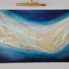 golden sandbar abstract painting