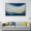 golden sandbar abstract painting