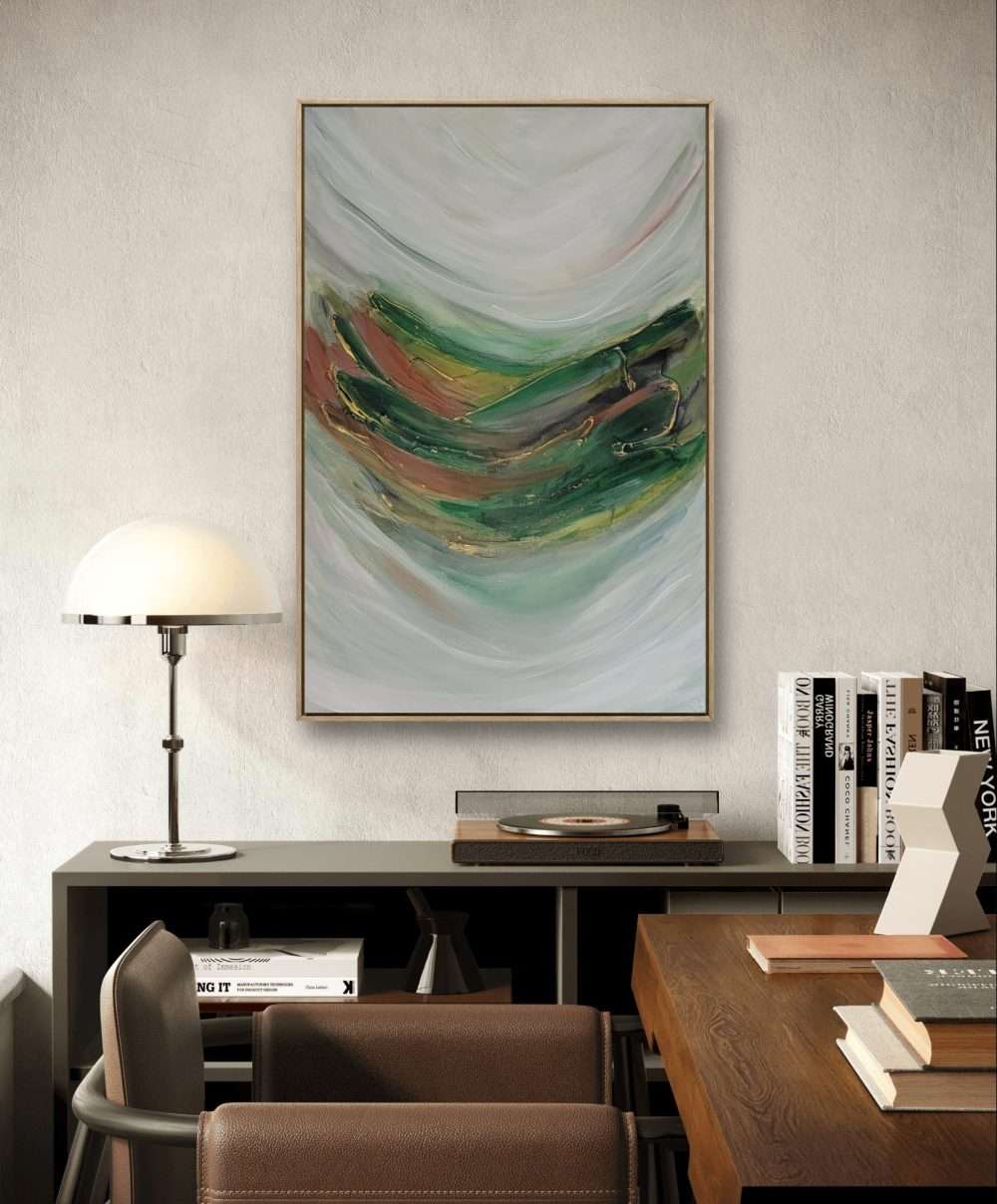 Vivid Impressions - Abstract Painting - in situ - not to scale