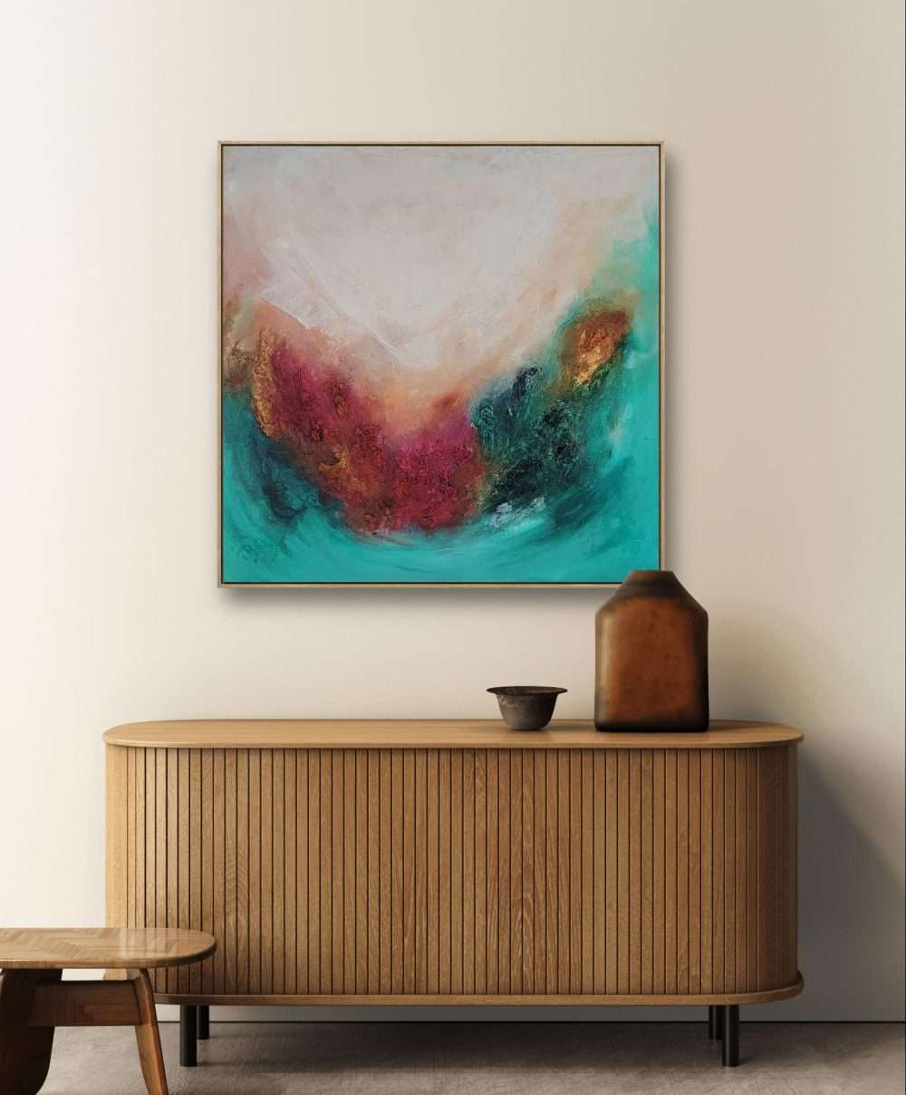 Chaos Unleased II - Abstract Painting - in situ - not to scale